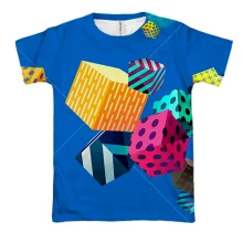 3D футболка Cubes abstraction