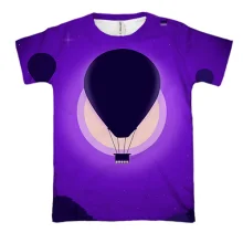 3D футболка Balloon purple