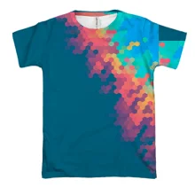 3D футболка Multicolor abstraction 15