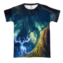3D футболка Glowing deer