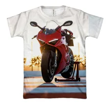3D футболка Red motorcycle