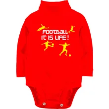 Детское боди с длинным рукавом Football it is live!