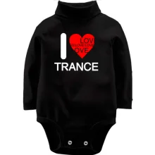 Дитяче боді з довгим рукавом I Love Trance