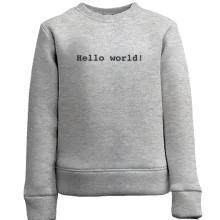 Дитячий світшот Hello World!