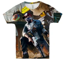 Детская 3D футболка Watch Dogs 2 с Маркусом Холлоуэем