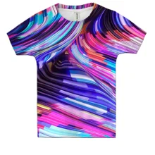 Детская 3D футболка Neon abstraction