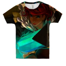 Дитяча 3D футболка Girl with sword