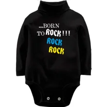 Дитяче боді з довгим рукавом ...born to ROCK