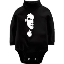 Детское боди с длинным рукавом Dexter face