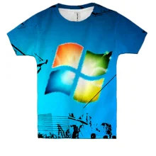 Детская 3D футболка Windows print
