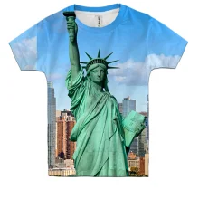 Дитяча 3D футболка The Statue of Liberty