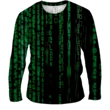 Мужской 3D лонгслив Matrix pattern