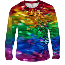 Чоловічий 3D лонгслів Rainbow sequins