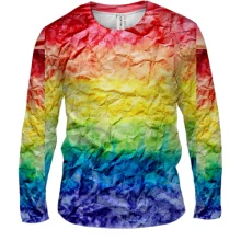 Чоловічий 3D лонгслів Rainbow abstraction 4