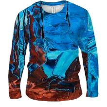 Мужской 3D лонгслив Multicolor abstraction 5