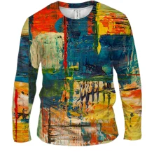 Чоловічий 3D лонгслів Multicolor abstraction 7