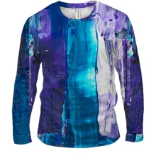 Мужской 3D лонгслив Multicolor abstraction 8