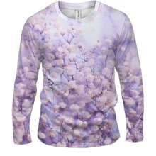 Чоловічий 3D лонгслів Cute pink flowers