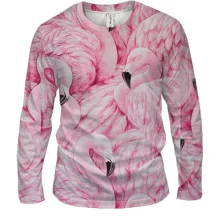 Мужской 3D лонгслив Flamingo pattern
