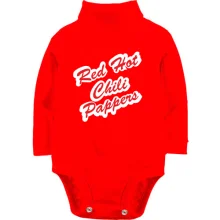 Дитяче боді з довгим рукавом Red Hot Chili Peppers (пропис)