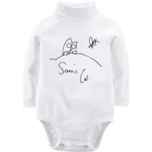Дитяче боді з довгим рукавом Simon's Cat з метеликом