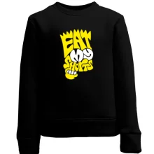 Детский свитшот Eat my shirts в виде Симпсона