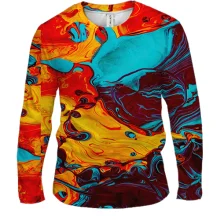 Чоловічий 3D лонгслів Multicolor abstraction 12
