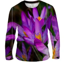 Чоловічий 3D лонгслів Feolite flowers