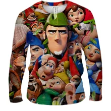 Мужской 3D лонгслив Sherlock Gnomes