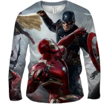 Мужской 3D лонгслив The avengers attack