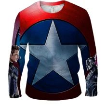 Мужской 3D лонгслив Avengers in a row