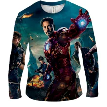 Мужской 3D лонгслив AVANGERS