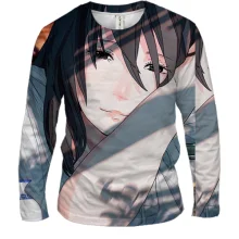 Мужской 3D лонгслив Anime girl