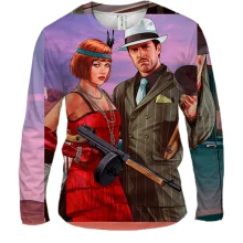 Мужской 3D лонгслив GTA.