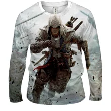 Чоловічий 3D лонгслів Assassin
