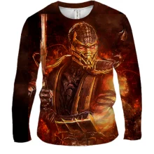 Мужской 3D лонгслив Mortal kombat