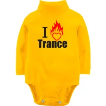 Детское боди с длинным рукавом I love Trance (3)