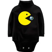 Детское боди с длинным рукавом Pacman