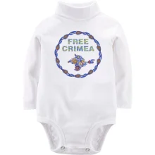 Детское боди с длинным рукавом Free Crimea