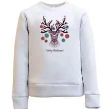 Детский свитшот Merry Christmas Deer