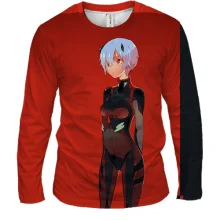 Мужской 3D лонгслив Red and black anime girls