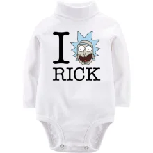 Детское боди с длинным рукавом Rick And Morty - I Love Rick