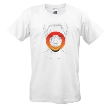 Футболка Portrait with an orange circle