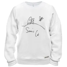 Свитшот Simon's Cat с бабочкой