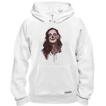 Толстовка girl makeup skull