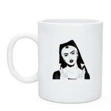 Чашка Nun with black eyes
