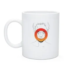 Чашка Portrait with an orange circle