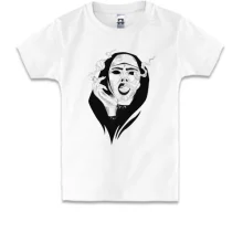 Детская футболка nun smokes