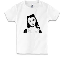 Детская футболка Nun with black eyes