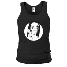 Мужская майка Nun with black tears